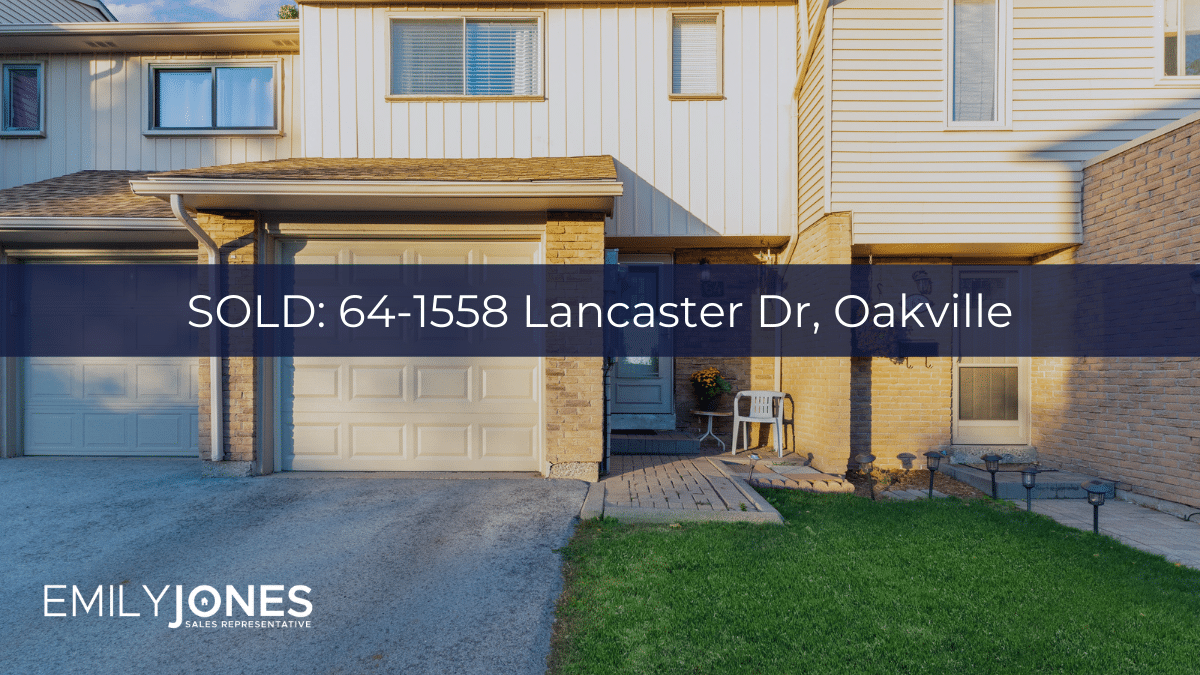 Sold 64-1558 Lancaster Dr Oakville