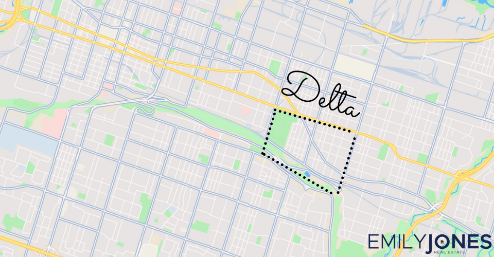 Delta Area Map Overlay